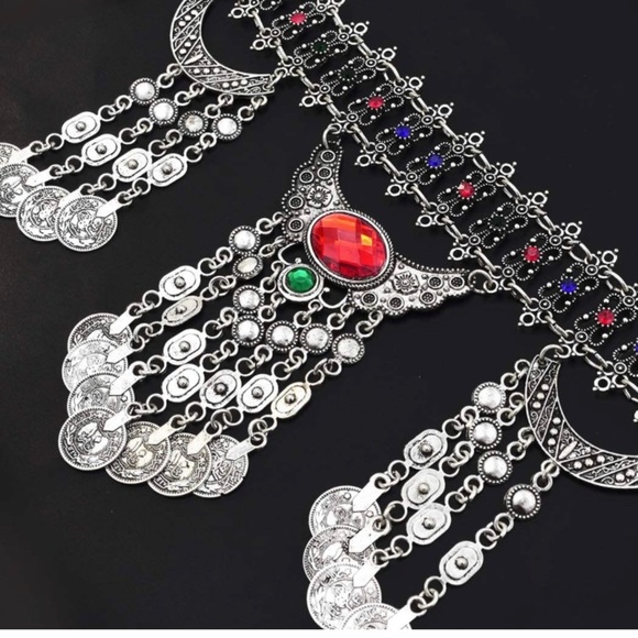 New Rave Festival Belly Chain Body Jewelry Belt Chain NWT - Picture 2 of 7